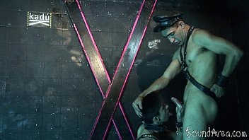 Preview 1 of Nik Marawl Nakch Arab - Young bound hunk works his sorry mouth and butt