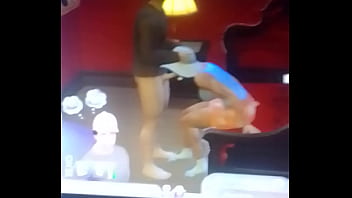Preview 3 of Indian Actreed - The sims 4 engasgando minha mulher na rola