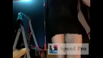 Preview 2 of Corian Sex Video In - CD playing in new dress