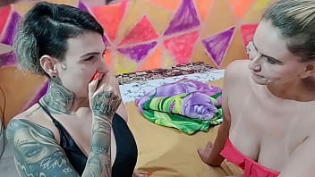 Preview 1 of Blue Hustler Tv Garamdpa - Replay da cena com minha meia prima, o marido me ensinando tudo