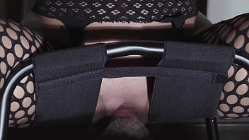 Preview 3 of Diaper Hump Girl - I use the chair to enjoy on his face. Want his tongue in my pussy