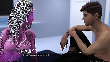 Preview 4 of Free Dogplay - Stranded In Space #104   Recap With Hot AI Girl