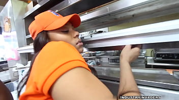Preview 4 of Get Fuck By Stranger - FASTFOOD SEX AT POPEYES : MOST POPULAR PORN VIDEO EVER