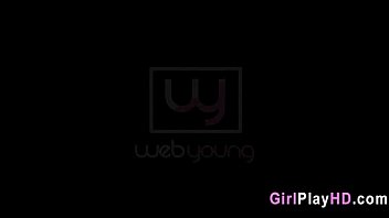 Preview 1 of Shy Love Sausage Pizza - Lesbians having fun 350