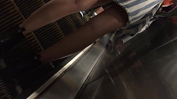 Preview 2 of A Sim - NYC Subway upskirt voyer Part 2
