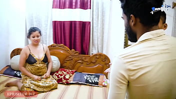 Preview 1 of Ear Kiss - Hot Indian Step Mom Threesome Sex