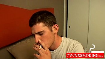Preview 1 of Lahore Teen Nishitha Porn - Hottie Levi gets real horny and wanks his cock while smoking