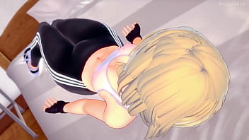Preview 1 of Panty Ejaculation - Spider Gwen esta cansada de hacer ejercicios,  ahora quiere divertirse con una polla (versi&oacute_n adulta)