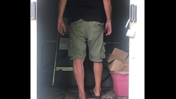 Preview 1 of Sex Xxxxx Zzzz - Jerking off in the tool storage