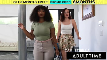 Preview 1 of Cewe Indonesian Anal - ADULT TIME - Straight Girl Cami Strella Secuced! First Lesbian 3-Way WIth Freya Parker &amp_ Avery Jane!