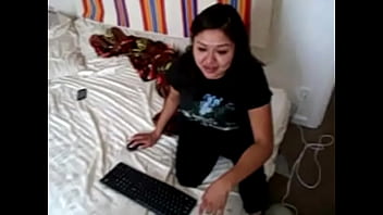 Preview 1 of Hairy Vidos - BBW Asian deepthroating BBC really sloppily