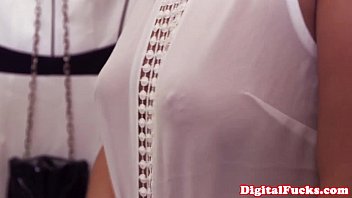 Preview 2 of Beacg Girls - Asian babe fucked closeup at voyeur party