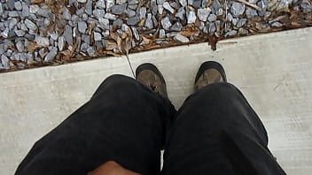 Preview 1 of Mature Japan Big - Goood Cum in driveway.AVI