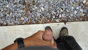 Preview 4 of Mature Japan Big - Goood Cum in driveway.AVI