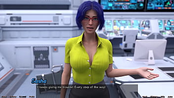 Preview 3 of Xujc3 Mb - Stranded In Space #101 - Blue Haired Big Tits Milf Wants To Talk