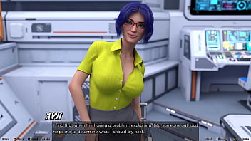 Preview 4 of Xujc3 Mb - Stranded In Space #101 - Blue Haired Big Tits Milf Wants To Talk