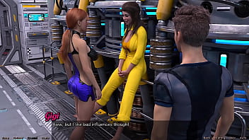 Preview 1 of Atk Hairy Anal - Stranded In Space #99 - Petite Brunette &amp_ Big Tits Red Head Wants A Anal Threesome
