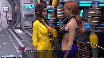 Preview 4 of Atk Hairy Anal - Stranded In Space #99 - Petite Brunette &amp_ Big Tits Red Head Wants A Anal Threesome