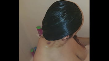Preview 4 of Lesbian Strapon Mom Fuck - Time to shower