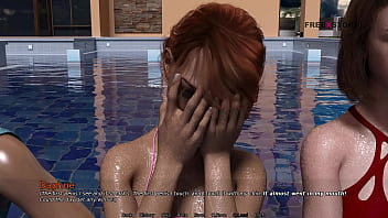 Preview 4 of Arban Sextru Com - MY DORM 4 - Games in Pool - Mark Playing with his stepsister and her friends.