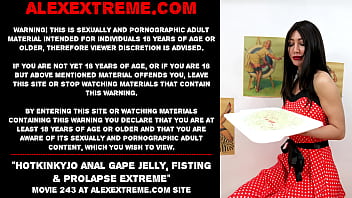 Preview 1 of My Wife Wife Boy - Hotkinkyjo anal gape jelly,  fisting &amp_ prolapse extreme