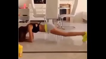 Preview 2 of Deutsche Im Pornokino - sexy teen exercising