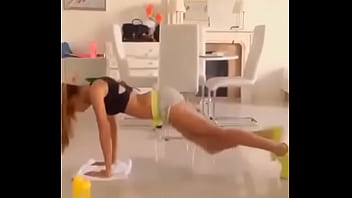 Preview 3 of Deutsche Im Pornokino - sexy teen exercising