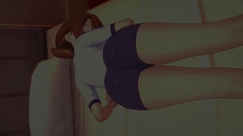 Preview 1 of Bathrooms Men - Hermanastra quiere follar vistiendo su ropa de deportes en la enfermer&iacute_a (sin censura) (hentai 3D)