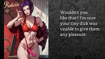 Preview 4 of Porno Ereb - [FayGrey] [Caught by the bounty huntress Faye Valentine and turned into a public whore] (Joi Sissification AnalDestruction Sissygasm Ice Humiliation Domination)