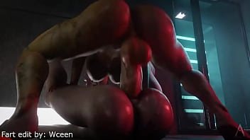 Preview 3 of Reagan Lush Sudden Urge - Futa Poison Ivy Pounds Farting Harley Quinn (Fart edit by Wceen)