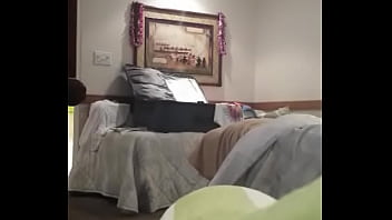 Preview 4 of Wblack Womanh - His hot exposed wife getting dressed.