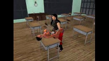 Preview 3 of Camp Sperms - sl shemale fuck female in classroom