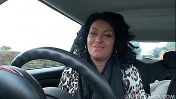 Preview 1 of Domino Presley - Danica Collins (Donna Ambrose) Plays In Car