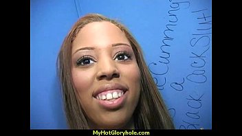 Preview 4 of Ebony Cuming - Gloryhole Ebony Girl Booty Shake and Suck 2