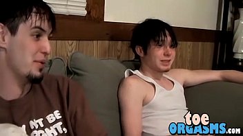 Preview 1 of Aleeta Ocean Fucking Bf - Buddies Axel and Billy showing feet and wank their big dicks