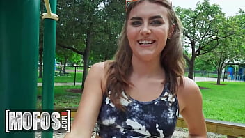Preview 1 of Woodman Casting Suzy Rainbow - James Angel Spots Selina Bentz At The Park Working Out,  She Then Invites Him At Her Place To Get Fucked - MOFOS