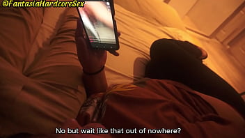 Preview 2 of Xhamster Virgin Video - Viendo tiktok 18 con mi mejor amigo y se calienta al comparar mis tetas grandes con la de una tiktoker FANTASIAHARDCORESEX