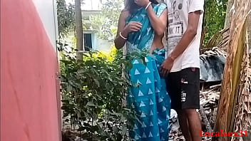 Preview 2 of Old Grenny Sex - Girl Clining Garden husband come and sex ( Official Video By Localsex31)