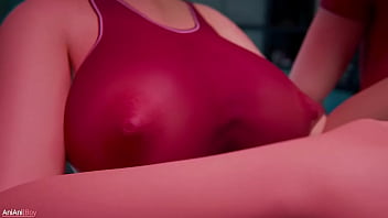Preview 2 of Girl First Time Blood Six Xxx - Double MILF blowjob / 3d porn
