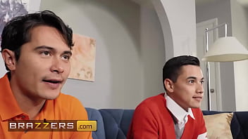 Preview 1 of Shkd 496 - Juan Loco Walks In The Bathroom While Tokyo Leigh Takes Some Tit Pics And Ends Up Sucking Them - BRAZZERS