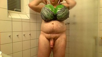 Preview 3 of White Teens Black Cock Com - Showering with big tits