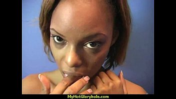 Preview 4 of Granny Hot Sexy - Natural cute black teen tries out gloryhole 20