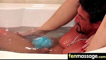 Preview 3 of Sleeping Cutie Bro - Deepthroat Blowjob From Big Tits Massage Girl 19