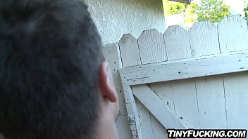 Preview 1 of Mom Got Video - Tiny slim petite teen caged and fucked by big cock