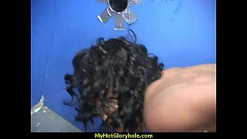 Preview 2 of Indian Voive - Super Cute Ebony at Gloryhole 2