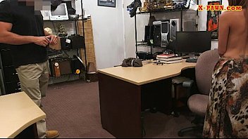 Preview 1 of So Graceful - Latin babe pawns her stuff and pounded by nasty pawn man