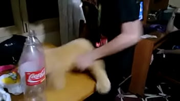 Preview 3 of Mom N Son Had - Horny scene boy fucks anal a hot blonde Teddy Bear