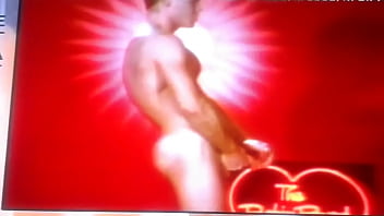 Preview 1 of Sisiy Porn - Sexy muscled male dancer selfsuck on live tv show.