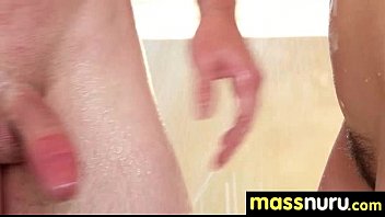 Preview 1 of Fresh Tube Porn Gloes - Sweetie gives a hot slippery nuru massage 3