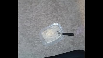 Preview 3 of Bro Sis Fucked Hard - Stroking over my oatmeal in the morning part two